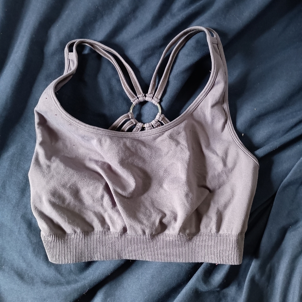 Women's Gray Sports Bra